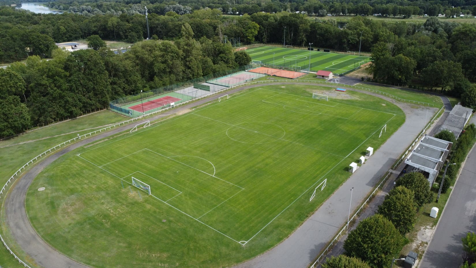 Photo aérienne du stade