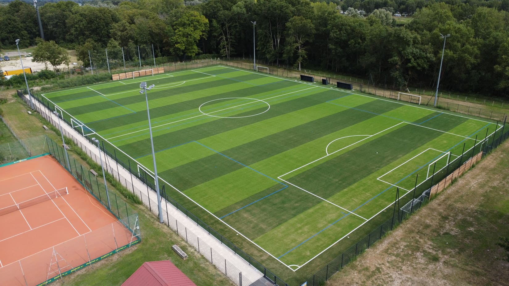 Photo aérienne du stade