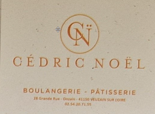 Carte de visite du partenaire Boulangerie Pâtisserie Cédric Noël